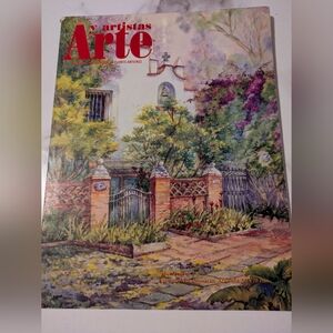 Watercolor Garden Gate Home Art Print - Multicolor